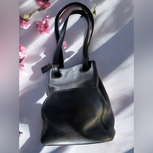 Coach Vtg Sonoma Drawstring Bucket Bag Dark Brown Leather (4923) - Picture 1 of 10